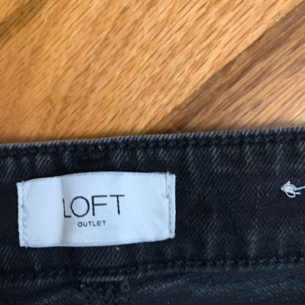 loft curvy high rise straight jeans size 0 - Picture 3 of 6